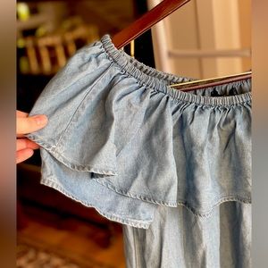 Chambray Tommy Hilfiger off the shoulder dress
